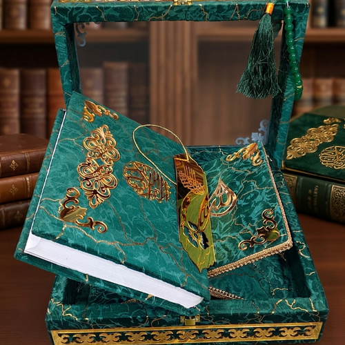 ✨ Handcrafted Premium Quran Pak Set – Customized Order Made | Luxury Islamic Gift 🎁📖