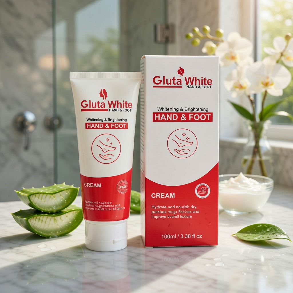 Gluta White Hand & Foot Whitening Cream 100ml | Best Whitening, Moisturizing & Brightening