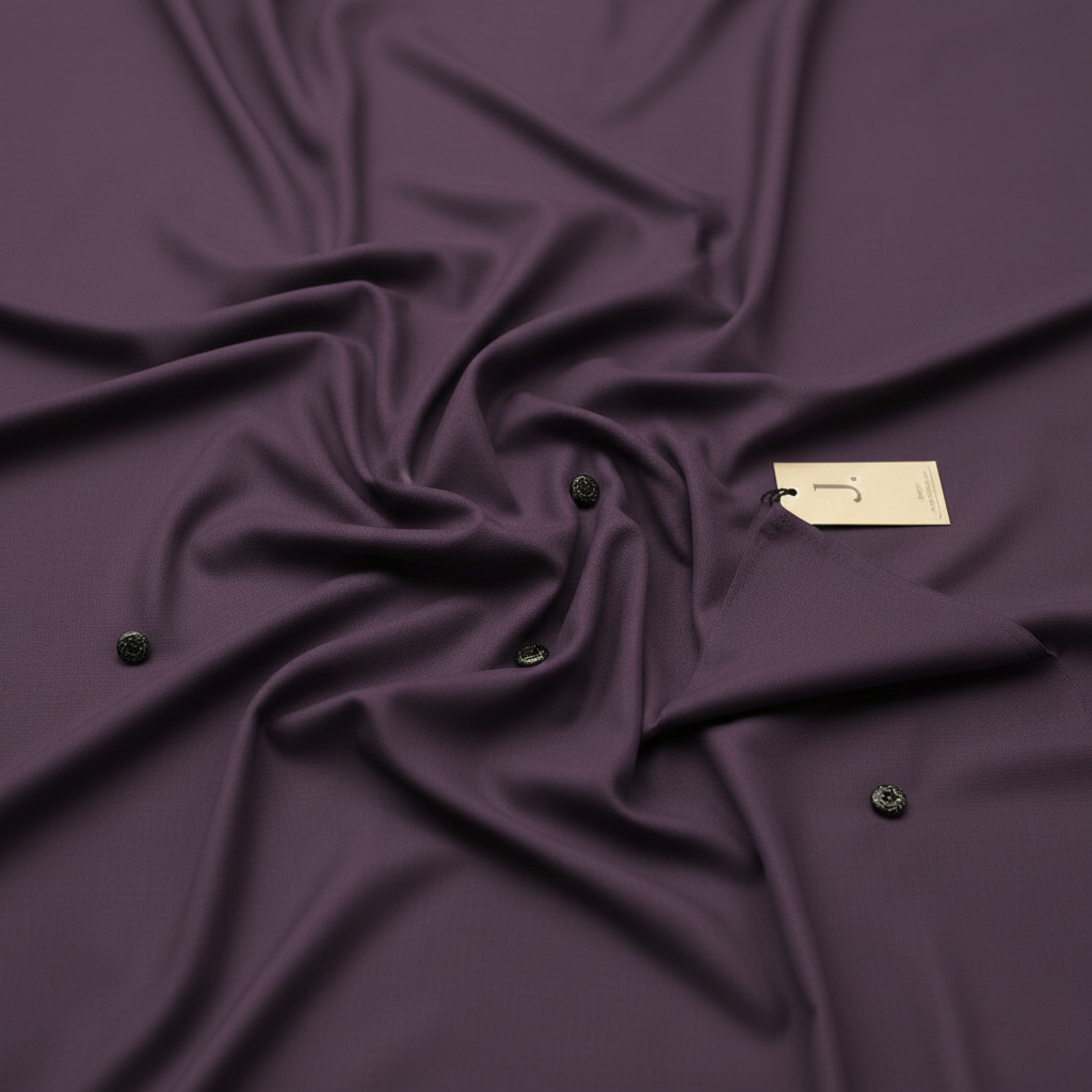 J. Men's Purple Wash & Wear Suit – Stylish & Comfortable