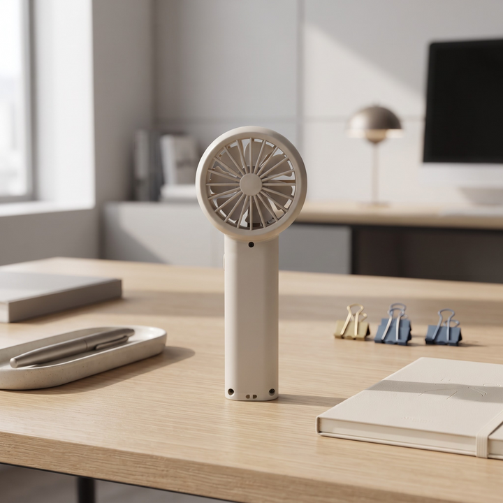 M11 Rechargeable Portable Handheld Turbo Fan with Digital Display & Adjustable Speed