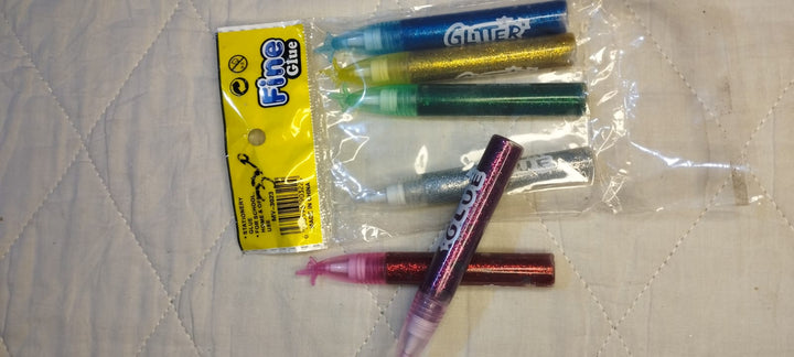 Fine Glue Glitter Glue Pen Set – 6 Colors for Kids Art & Craft (MY-3023)