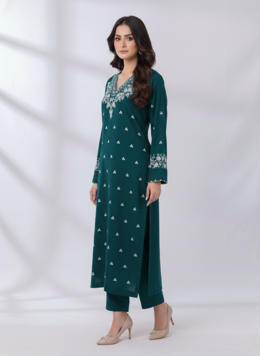 PEZWAAN Zinc Embroidered Ladies Lawn Suit 2 PC – Elegant Pakistani Summer Wear