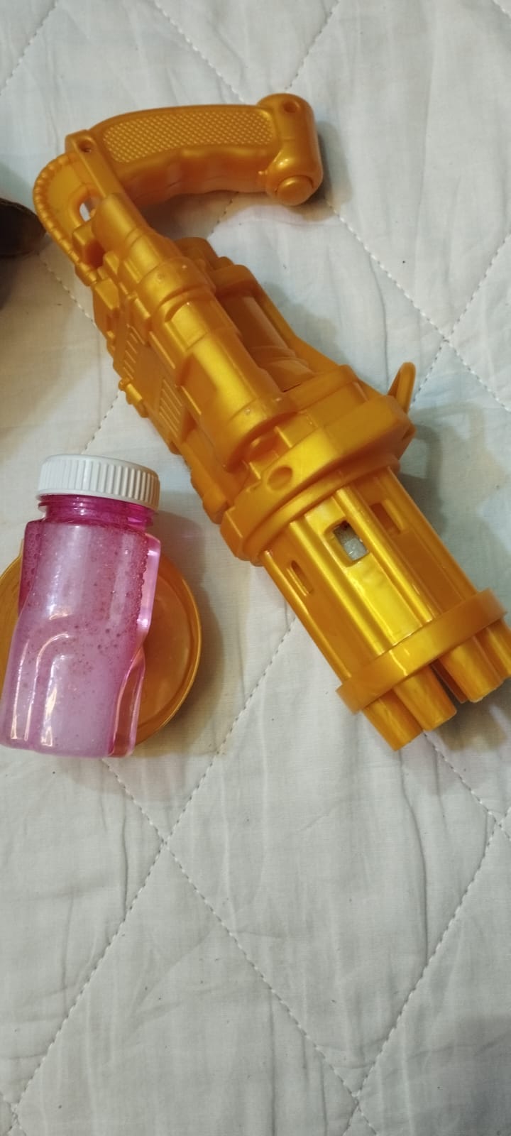 Automatic Bubble Gun Toy for Kids | 69-Hole Electric Bubble Blaster with Bubble Solution Tray | Outdoor Summer Fun Toy