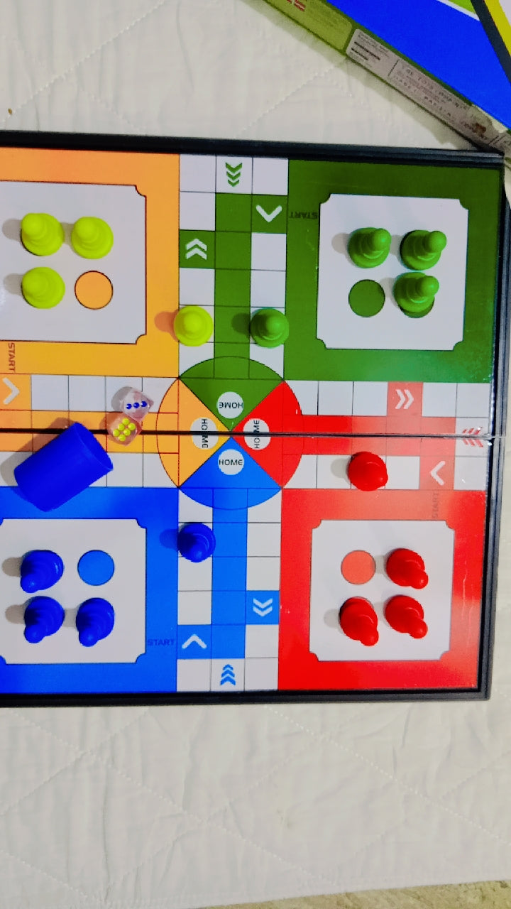 Magnetic Ludo Board Game — Classic 4-Player Family Strategy Game | Educational Toy for Kids Age 2+