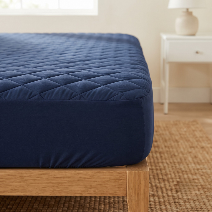 Double Bed Elastic Mattress Cover – Stretchable Fitted Bed Protector