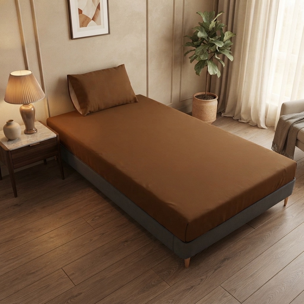 Single Bed Waterproof Bedsheet – Premium Fitted Bed Cover