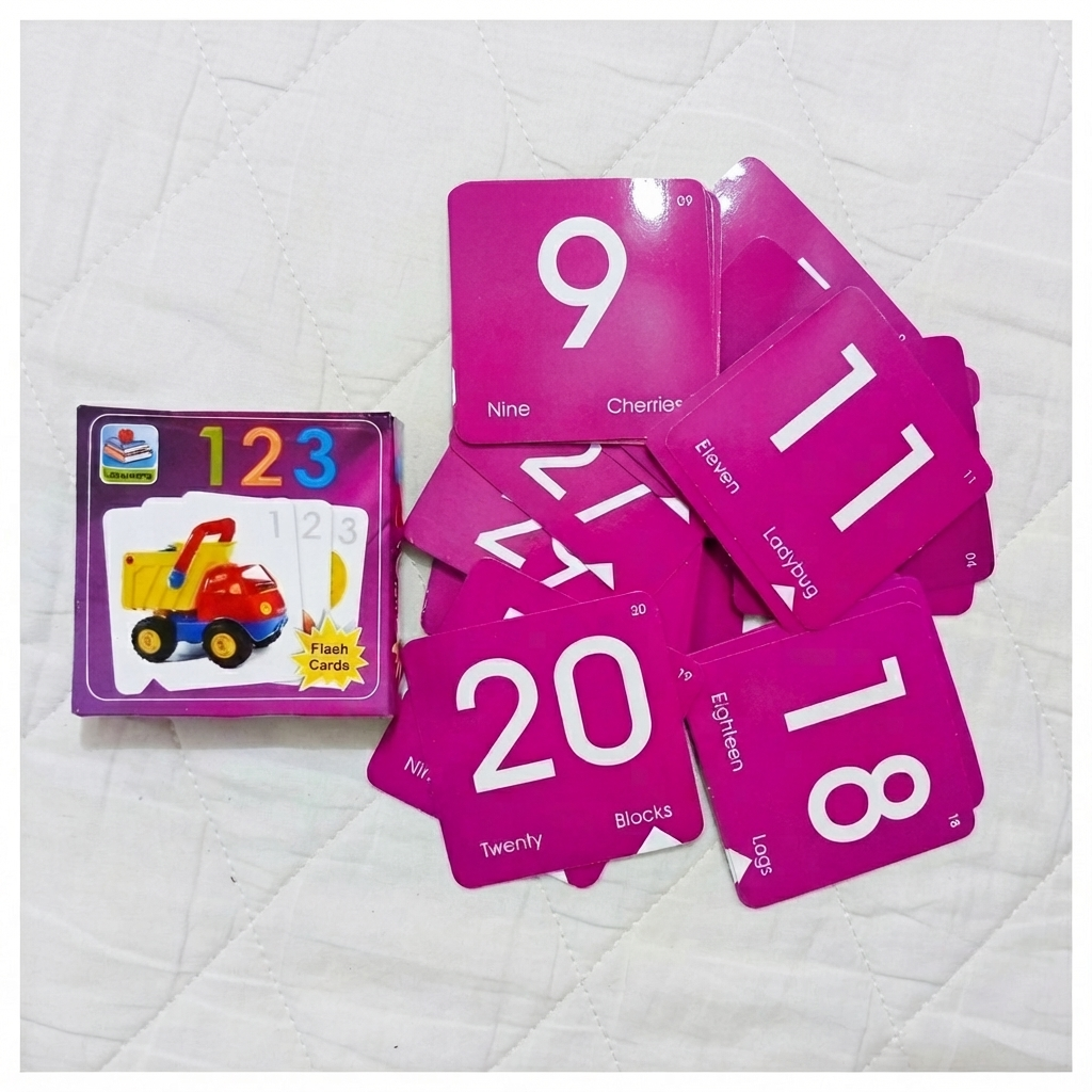 123 Number small Flash Cards for Kids | Counting & Number Learning Educational Cards