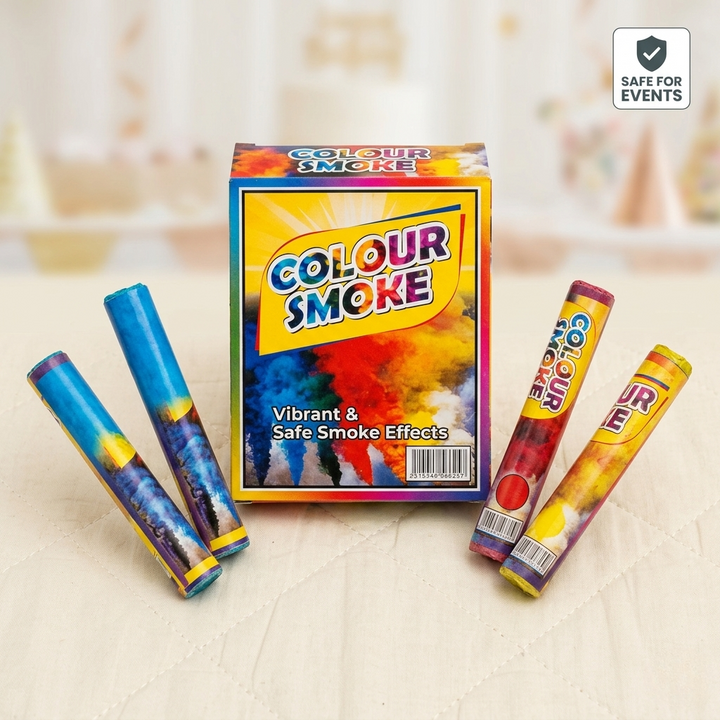 Colour Smoke Bombs Pack — Vibrant Coloured Smoke Grenades for Photography, Gender Reveal, Parties & Events