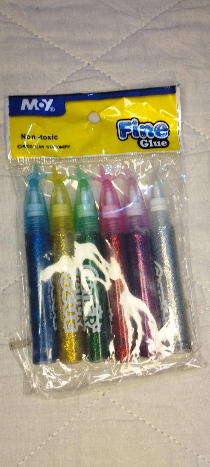 Fine Glue Glitter Glue Pen Set – 6 Colors for Kids Art & Craft (MY-3023)