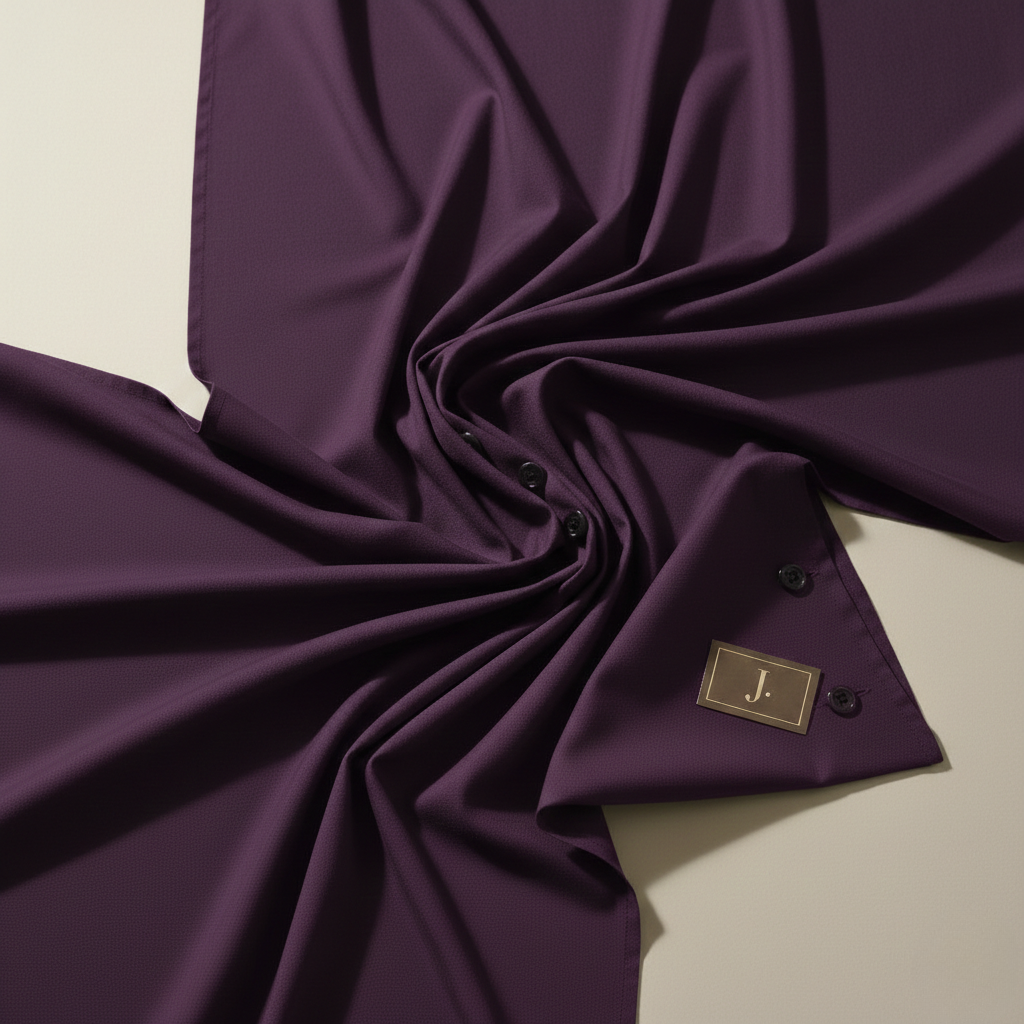J. Men's Purple Wash & Wear Suit – Stylish & Comfortable