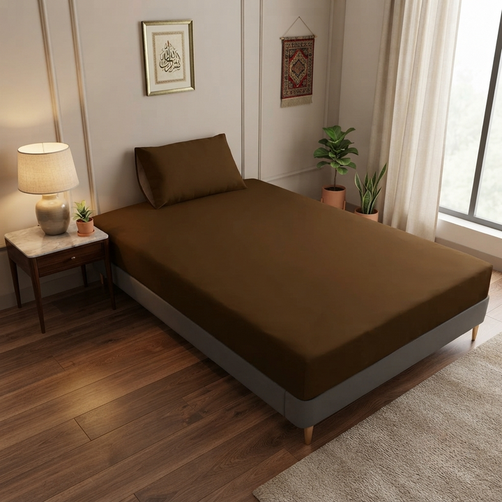 Single Bed Waterproof Bedsheet – Premium Fitted Bed Cover