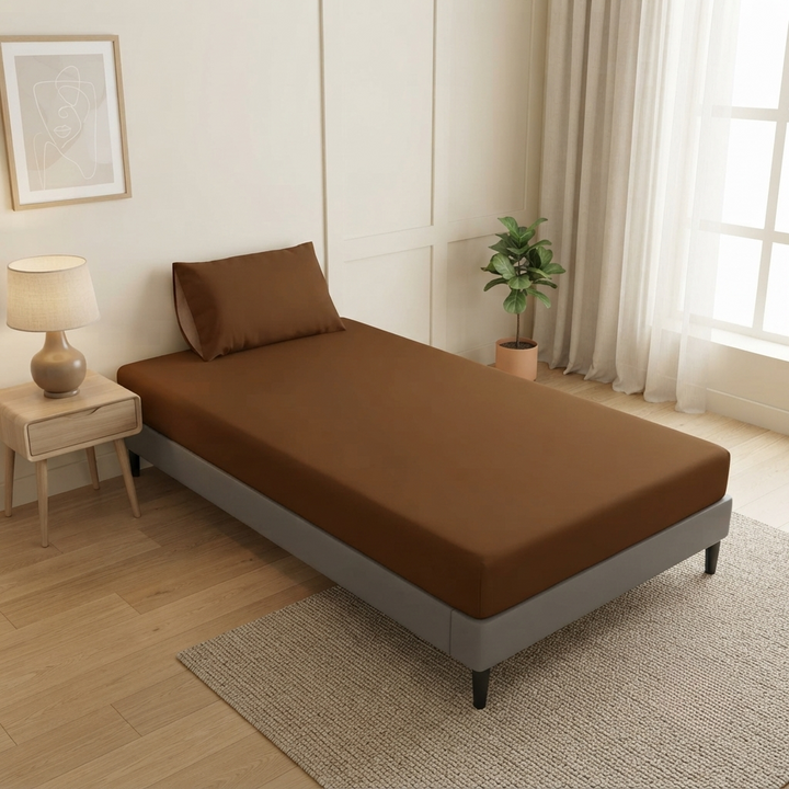 Single Bed Waterproof Bedsheet – Premium Fitted Bed Cover