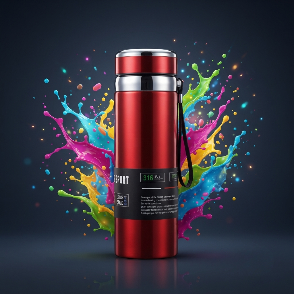 🥤 Premium Stainless Steel Vacuum Flask | Double Wall Insulated Sports Bottle