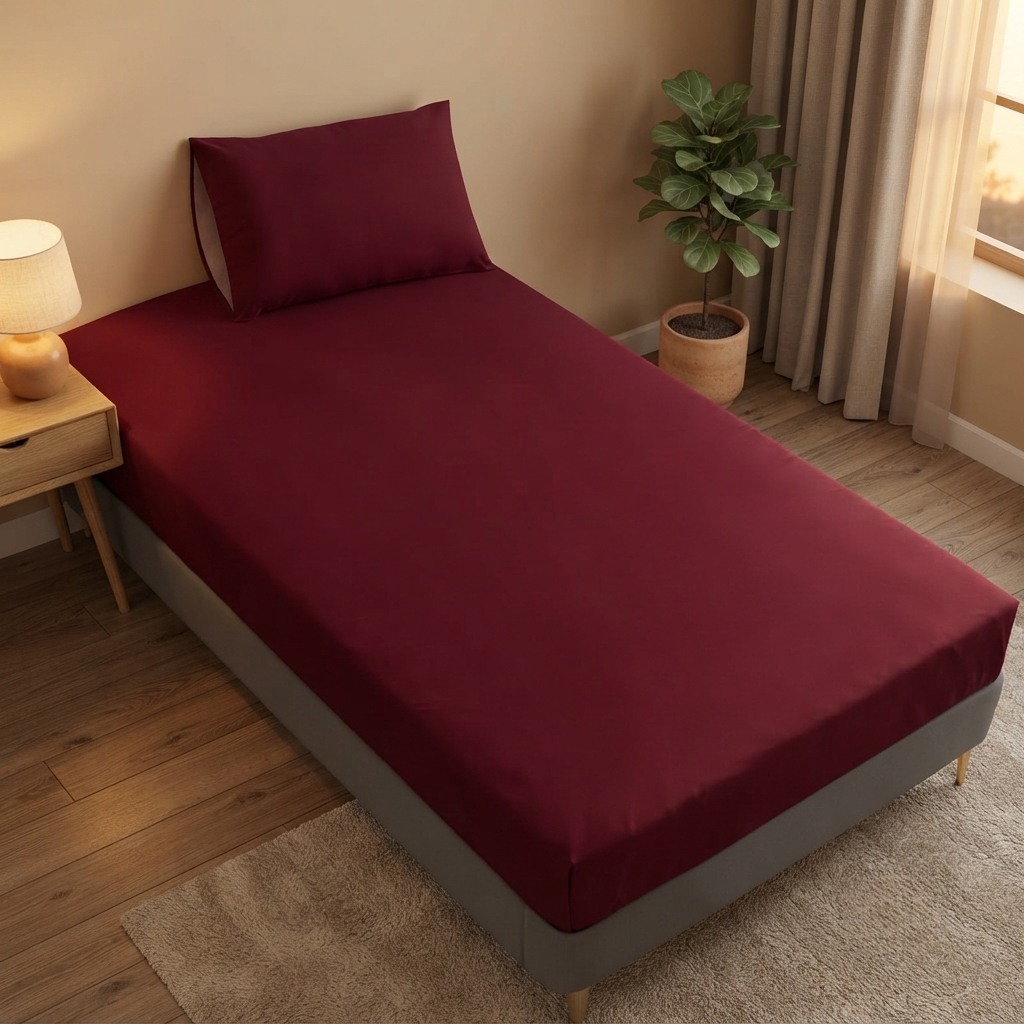 Single Bed Waterproof Bedsheet – Premium Fitted Bed Cover
