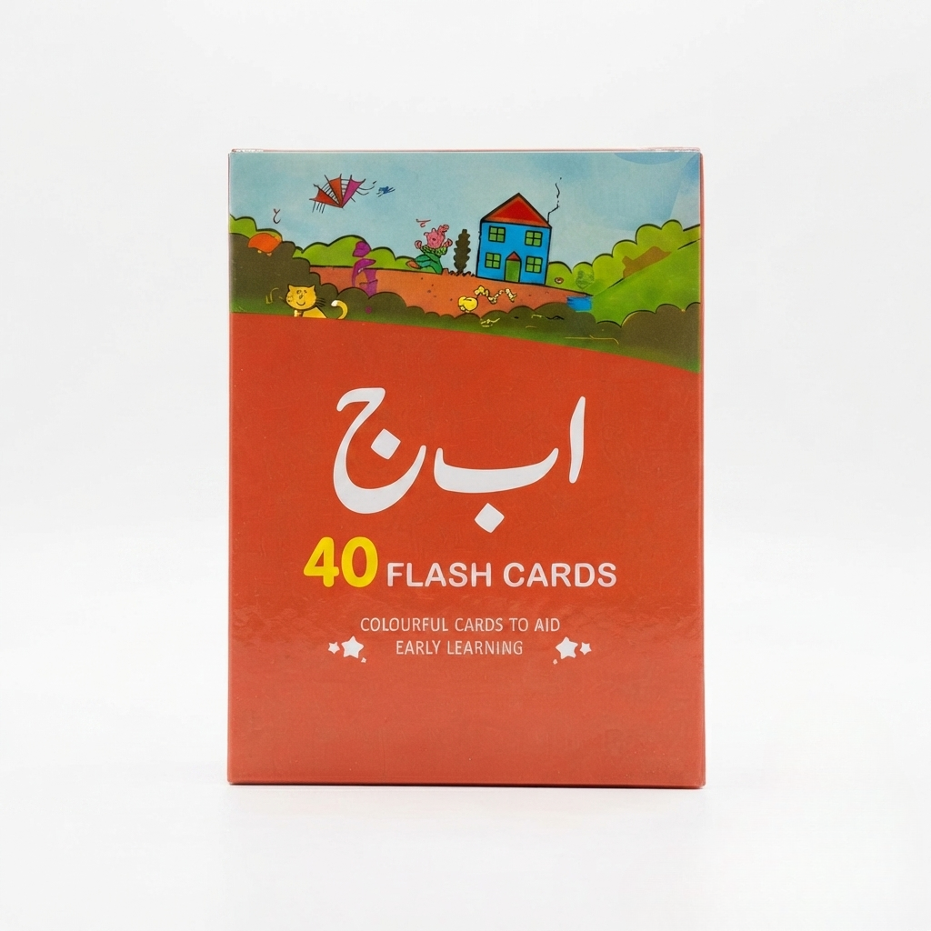 Urdu Flash Cards for Kids — Colourful Early Learning Cards | Alphabet & Vocabulary Flash Card Set