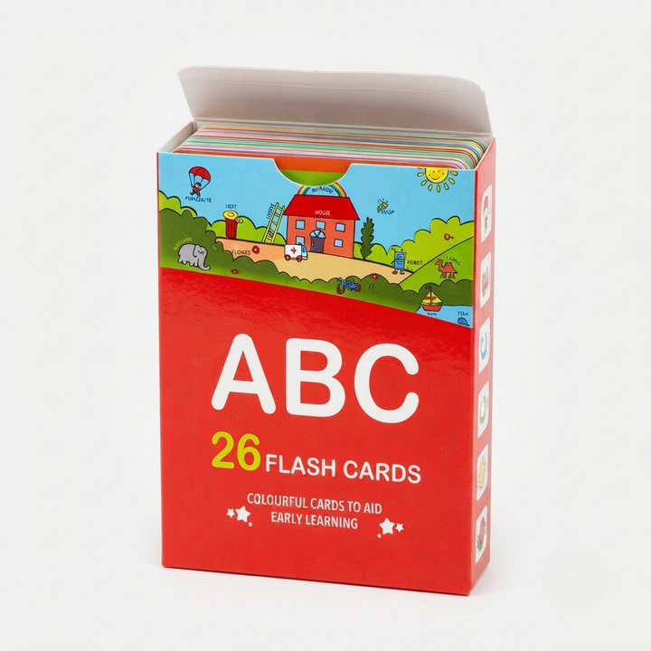 ABC 26 Flash Cards — Colourful English Alphabet Cards for Early Learning | Kids A to Z Letter Flash Card Set
