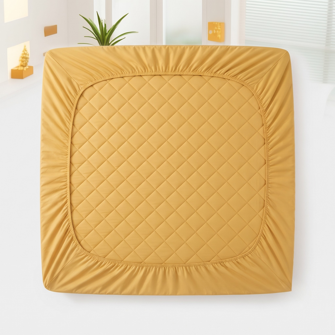 Double Bed Elastic Mattress Cover – Stretchable Fitted Bed Protector