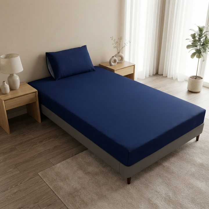 Single Bed Waterproof Bedsheet – Premium Fitted Bed Cover