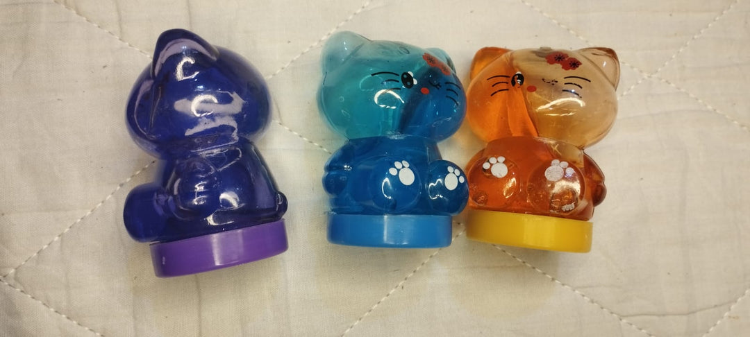 Kawaii Crystal Cat Slime Jar — Cute Cat Shaped Sensory Fidget Toy for Kids | Collectible Novelty Slime