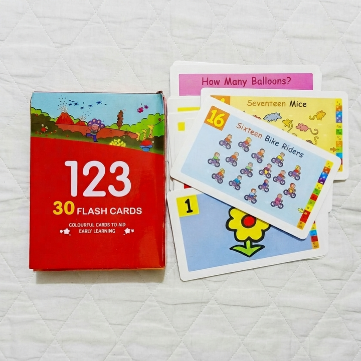 123 Number Learning Flash Cards for Kids – 30 Educational Counting Cards for Early Learning & Preschool