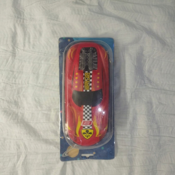 Happy Cars Racing Car Shaped Pencil Case — 3D Hard Shell EVA Zipper Pouch | Cool School Stationery for Boys
