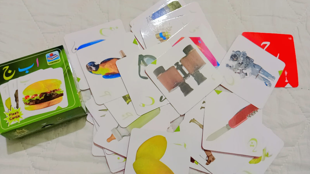 Urdu Alphabet Flash Cards (Alif Bay Pay) Learning Cards for Kids | Early Education Educational Toy
