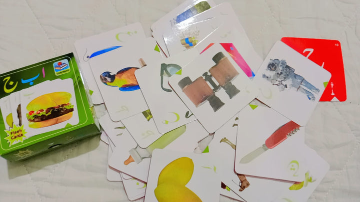 Urdu Alphabet Flash Cards (Alif Bay Pay) Learning Cards for Kids | Early Education Educational Toy