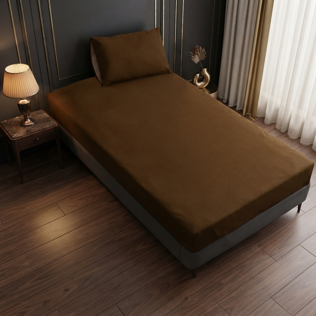 Single Bed Waterproof Bedsheet – Premium Fitted Bed Cover