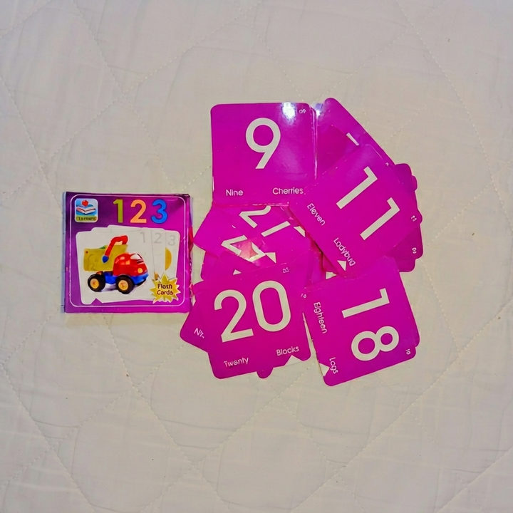 123 Number small Flash Cards for Kids | Counting & Number Learning Educational Cards