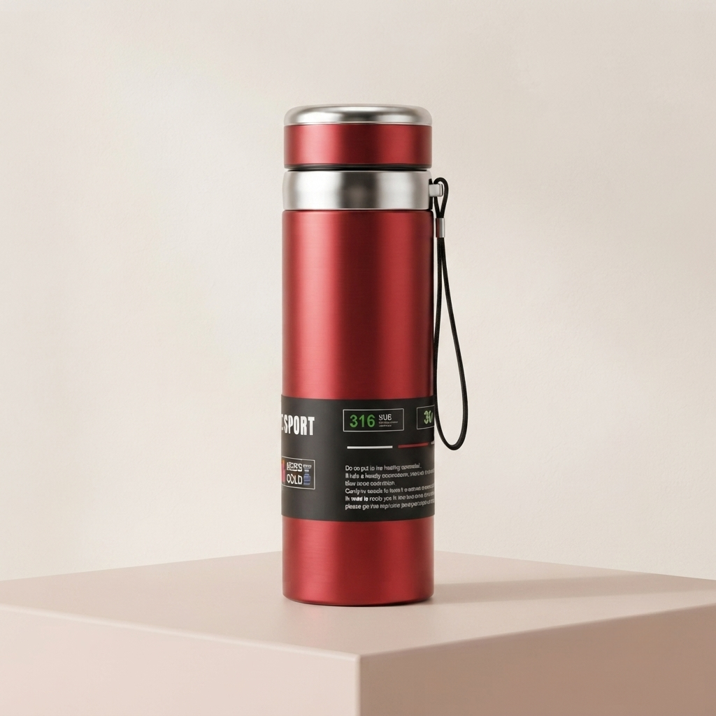 🥤 Premium Stainless Steel Vacuum Flask | Double Wall Insulated Sports Bottle