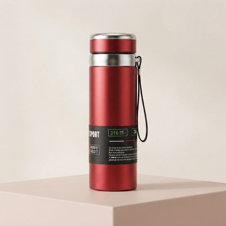 🥤 Premium Stainless Steel Vacuum Flask | Double Wall Insulated Sports Bottle