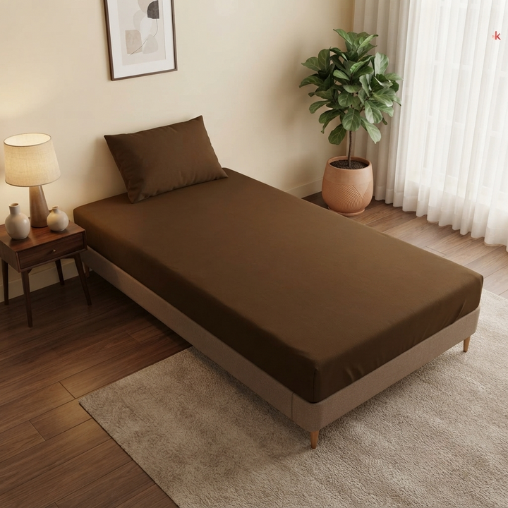 Single Bed Waterproof Bedsheet – Premium Fitted Bed Cover