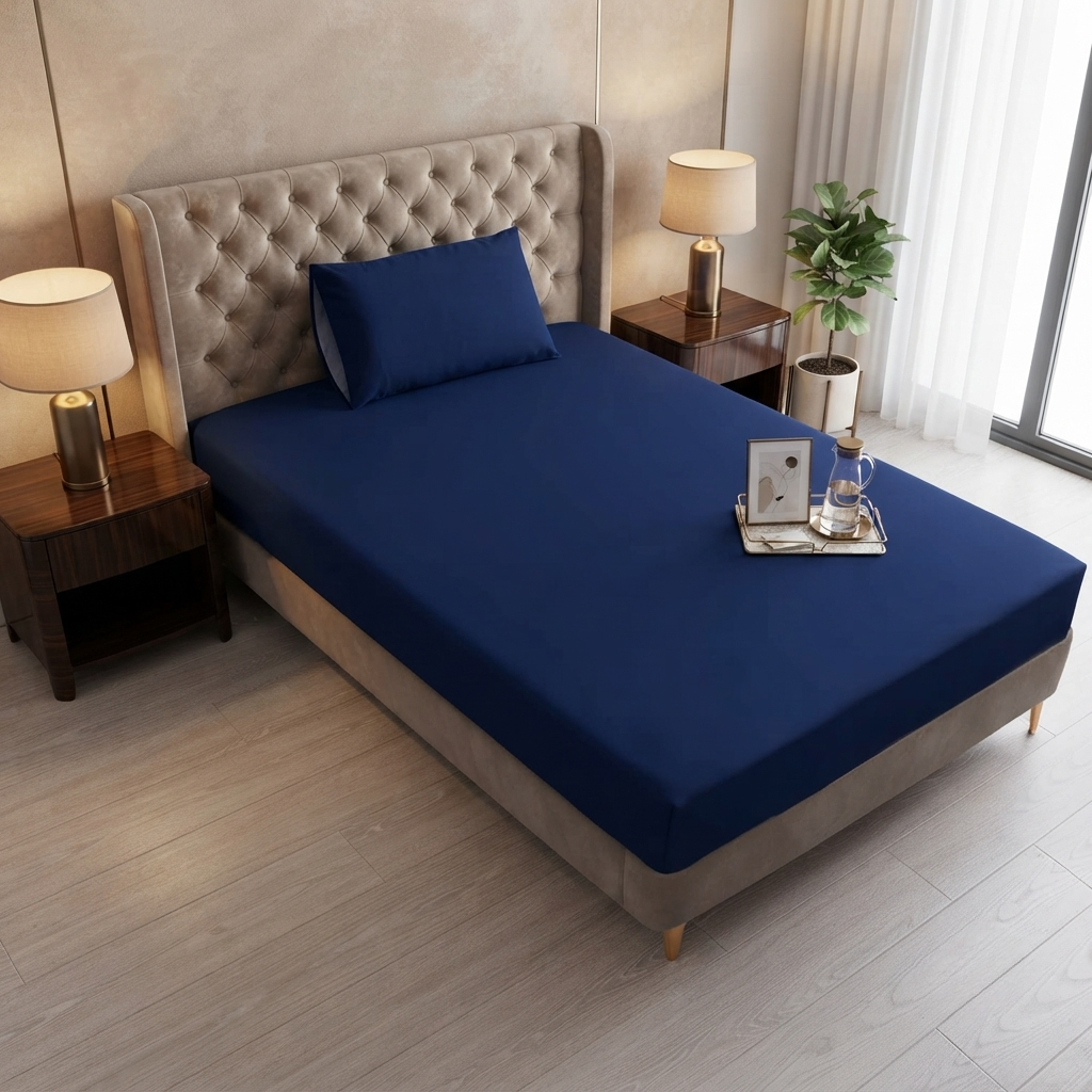 Single Bed Waterproof Bedsheet – Premium Fitted Bed Cover