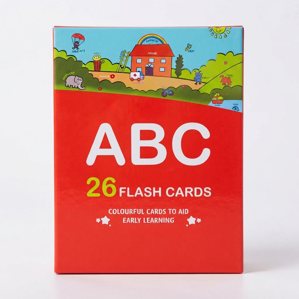 ABC 26 Flash Cards — Colourful English Alphabet Cards for Early Learning | Kids A to Z Letter Flash Card Set