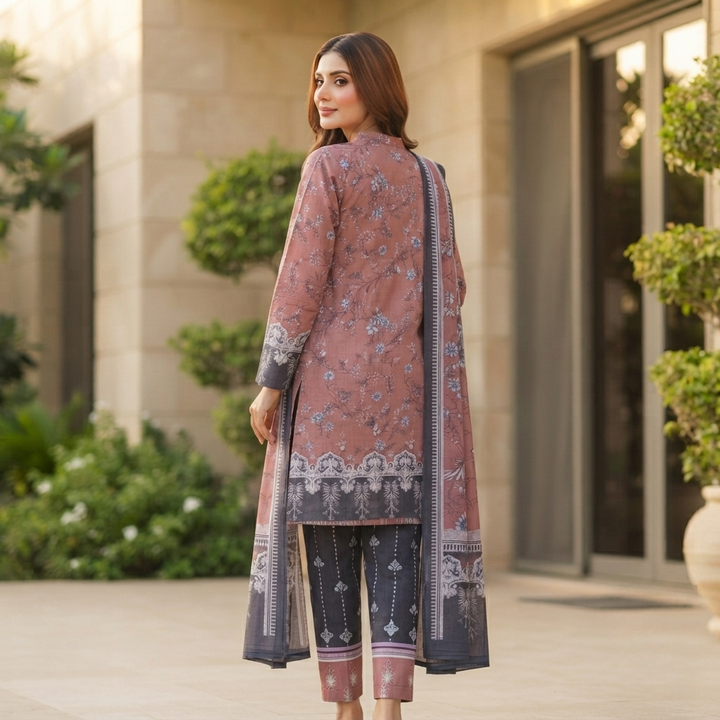 SADABAHAR Printed Stitched 3 Piece Suit for Women | Ready to Wear