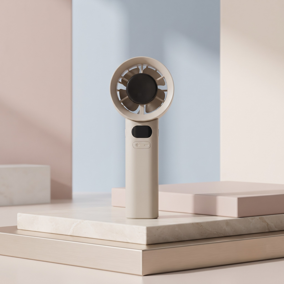 M11 Rechargeable Portable Handheld Turbo Fan with Digital Display & Adjustable Speed