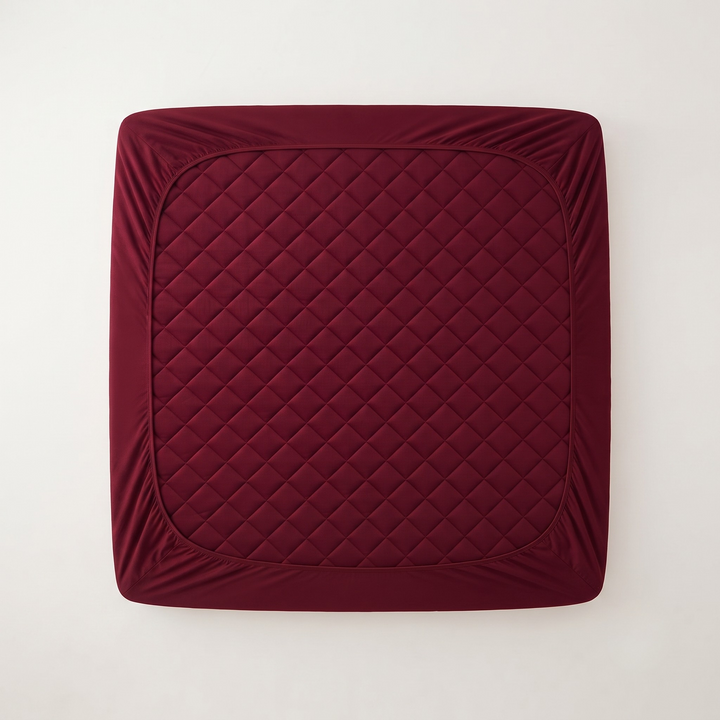 Double Bed Elastic Mattress Cover – Stretchable Fitted Bed Protector