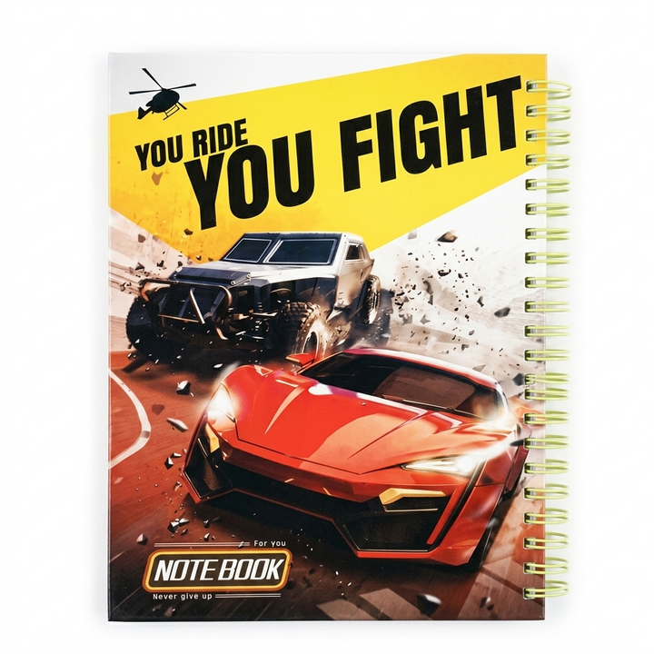 "You Ride You Fight" – Action Theme Notebook