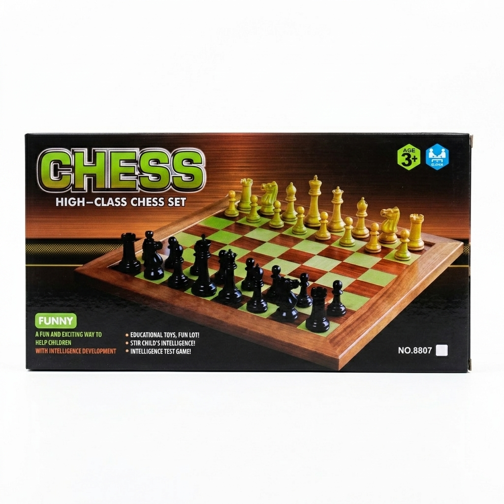 High-Class Chess Set — Classic 2-Player Strategy Board Game | Educational Intelligence Toy for Kids & Adults No.8807
