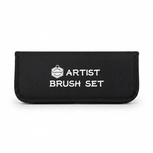 🖌️ 12 Pieces Professional Paint Brush Set with Storage Wallet | Artist Brushes for Acrylic, Watercolor, Oil & Gouache Painting