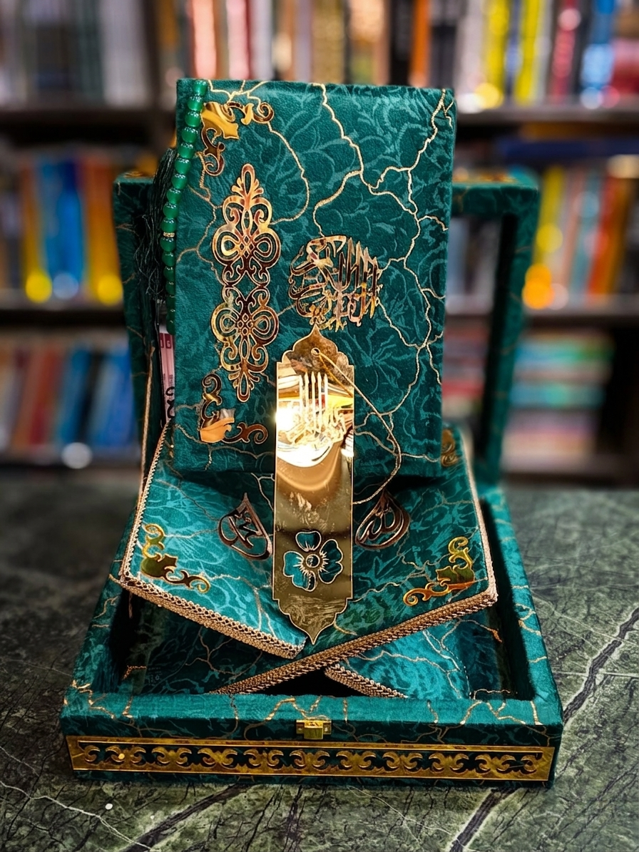 ✨ Handcrafted Premium Quran Pak Set – Customized Order Made | Luxury Islamic Gift 🎁📖