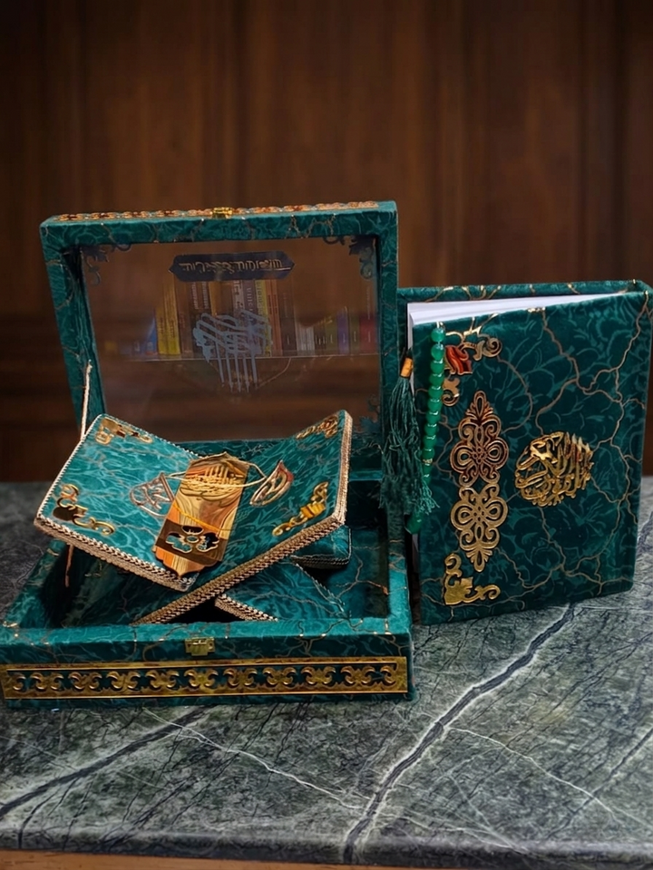 ✨ Handcrafted Premium Quran Pak Set – Customized Order Made | Luxury Islamic Gift 🎁📖