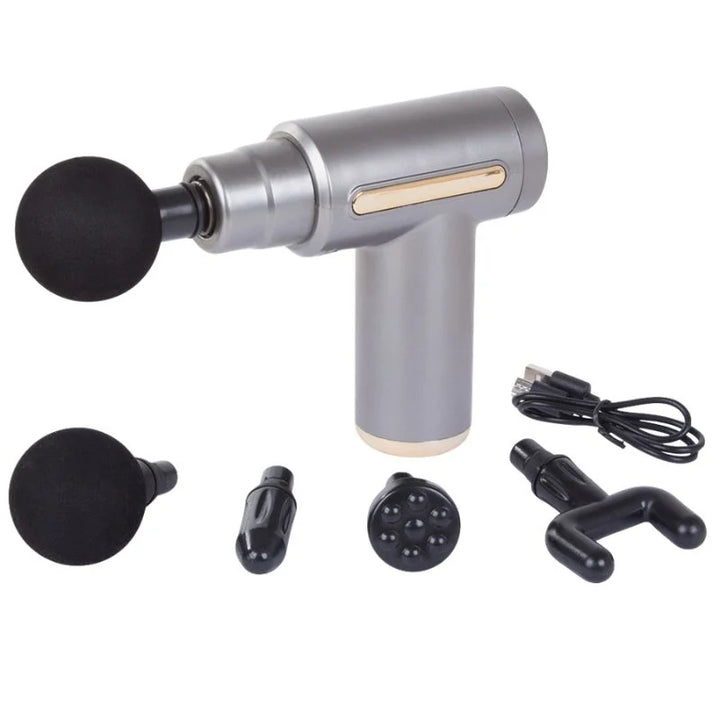 Deep Tissue Muscle Massage Gun | Fascia Relaxation Massage Gun with 6 Speed Levels & 4 Massage Heads | Random ColorDeep Tissue Muscle Massage Gun | Fascia Relaxation Massage Gun with 6 Speed Levels & 4 Massage Heads | Random Color