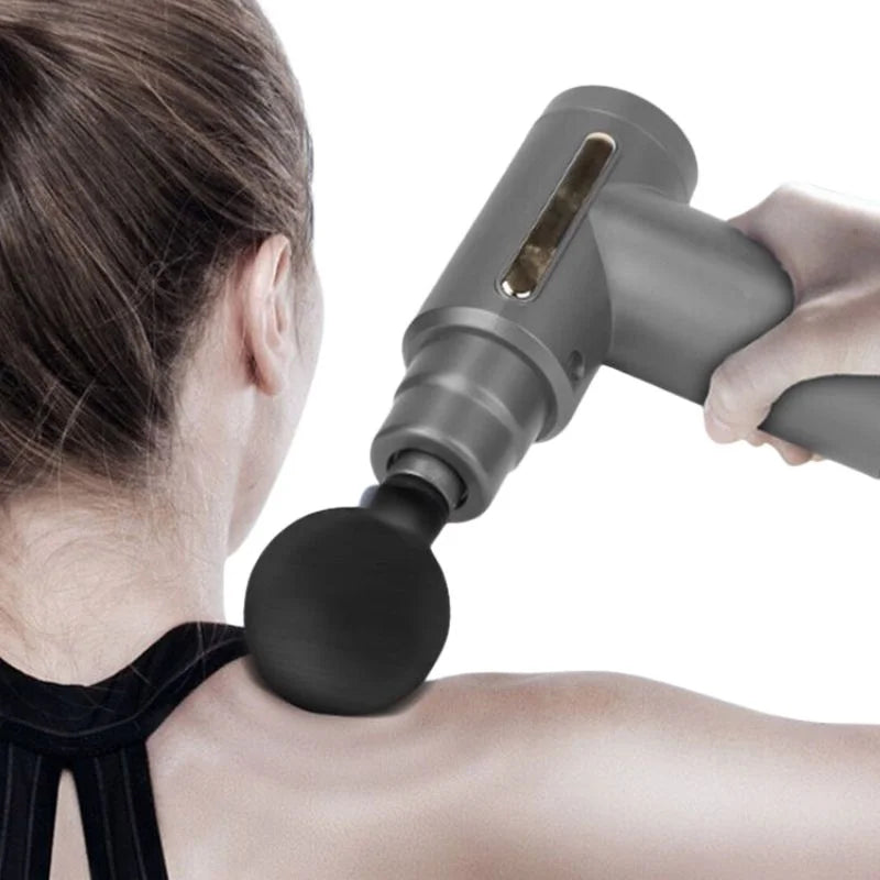 Deep Tissue Muscle Massage Gun | Fascia Relaxation Massage Gun with 6 Speed Levels & 4 Massage Heads | Random ColorDeep Tissue Muscle Massage Gun | Fascia Relaxation Massage Gun with 6 Speed Levels & 4 Massage Heads | Random Color