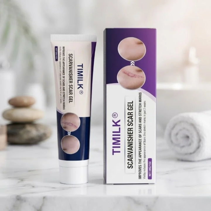 TIMILK Scar Removal Gel for Face & Body - Stretch Marks & Old Scars Repair Cream, Smooth Skin Treatment, 30g