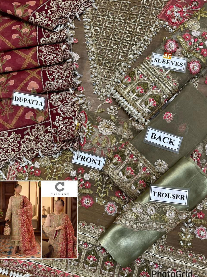 Royal Heavy Embroidered Suit 👑 | Full Adda Work & Handcrafted Borders