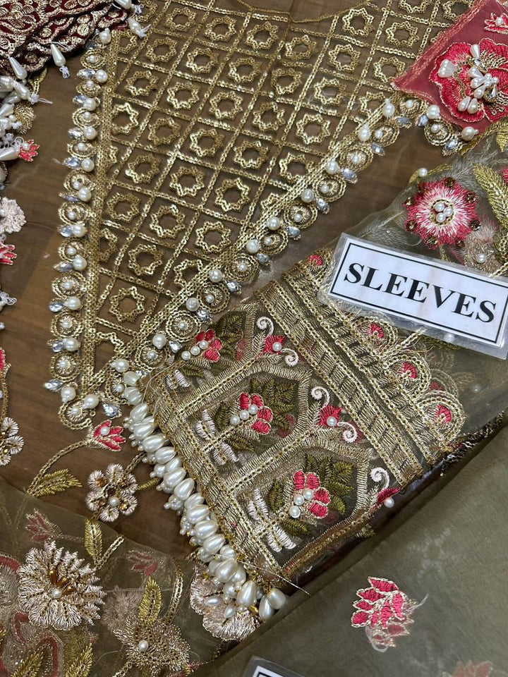 Royal Heavy Embroidered Suit 👑 | Full Adda Work & Handcrafted Borders