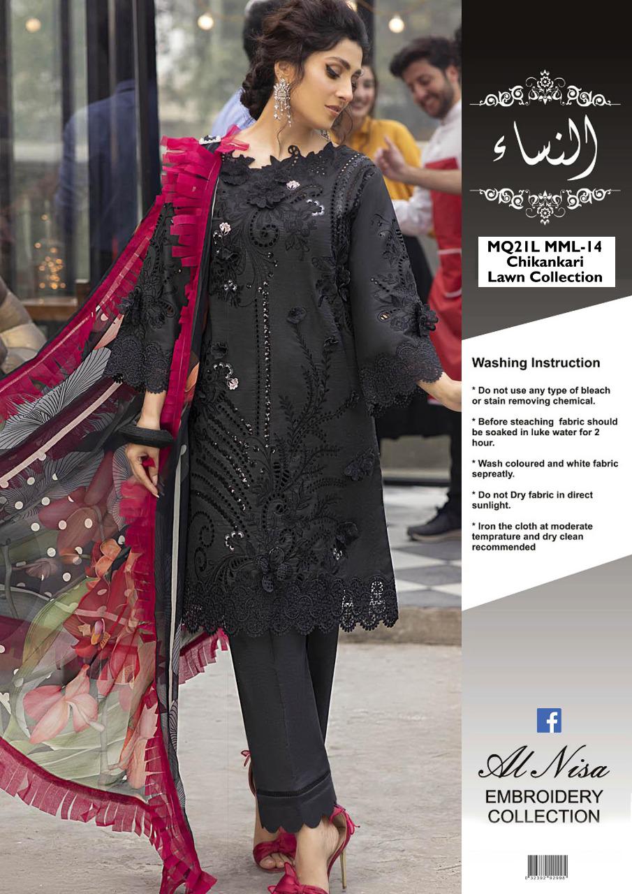 MUSHQ Designer Lawn Suit ✨ | D14 Dark Knight by Alnisa