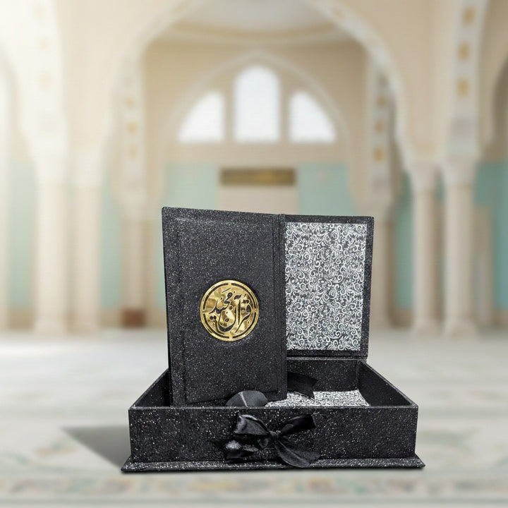 Holy Quran Tajweed 16 Line Blackrose binding 855-4GLTB-Black