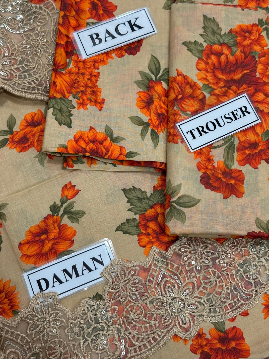 Luxury Lawn Suit ✨ | Chiffon Embroidered Dupatta